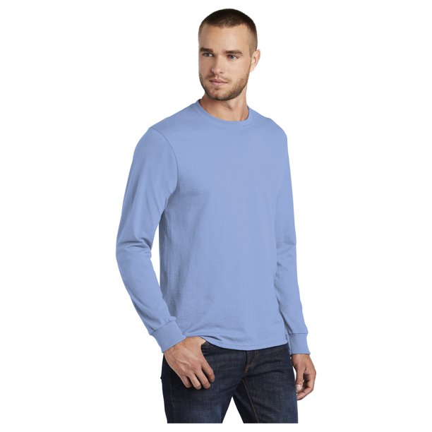 Port & Company Long Sleeve Core Blend Tee - 5.5oz 50/50 Cotton/Poly, Gold, 2XL