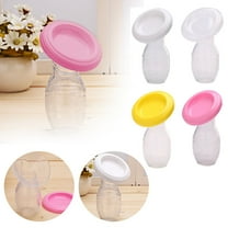 Lusxy Manual Breast Pump Breastfeeding Pump with Leak-Proof Lid & Suction Cup, Food Grade Silicone Milk Collector, BPA-Free, Wearable Hand Pump Breastmilk, Breast Milk Collectors walmart outlet