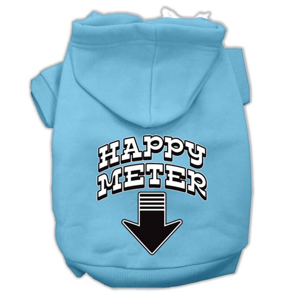 Pet, Dog Cat Hoodie Screen Printed, "Happy Meter"