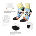 thumbnail image 5 of Silaia Bluey Print Adult Socks,Ankle Athletic Running Socks,Cushioned Breathable Low Cut Sports Tab Socks for Men and Women,Moisture-Wicking Crew Socks, 5 of 7