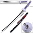 thumbnail image 2 of One Piece Trafalgar Law Purple LED Light-Up Wooden Katana Cosplay Sword Replica 41 in, 2 of 4
