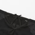 thumbnail image 3 of VONCOS Womens Sheer Mesh Panties - Breathable Low Rise Bikini Underwear with Lace Trim & Bow, 1-Pack, Black,Size XL, 3 of 8