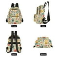thumbnail image 4 of FORMRS Mini Backpack Purse for Women Quilted Travel Daypack Casual Shoulder Bag, Floral Animals, 4 of 7