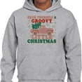 thumbnail image 2 of Groovy Little Christmas Hoodie Sweatshirt Unisex 3X-Large Grey, 2 of 5