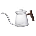 thumbnail image 3 of HLONK Glass Stovetop Gooseneck Kettle Heat Resistance Ergonomic Wooden Handle Stovetop Tea Kettles Coffee Pot Gooseneck Kettle for Coffee Maker 480ML, 3 of 7