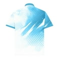 thumbnail image 6 of BiZtdJrK Men's Short Sleeve Polos Shirts Geometry Printed Button Collar Golf Tshirt Big and Tall Business Casual Tops, Sky Blue, XXXXL, 6 of 6