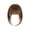2 brown, variant on Clip On Fringe Bangs Hairpiece Heat Resistant Synthetic Bangs Hair Extension With Temples For Natural Volumes Enhancement