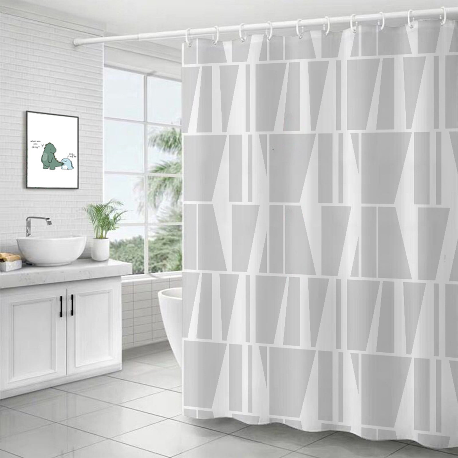 2023 Summer Savings Clearance! WJSXC Polyester Shower Curtain