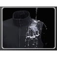 thumbnail image 3 of Chaleco térmico sin mangas para hombre, de forro polar, impermeable, ligero, resistente al viento, transpirable, con cuello alto, cálido, chaqueta de softshell para exteriores con bolsillos, 3 of 4