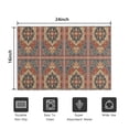 thumbnail image 5 of Red Ethnic Geometric Pattern Door Rugs,Washable Non Slip Door Mats Indoor,Decorative Door Mats,Entry Mat Indoor for Entrance,Bedroom,Kitchen,Bathroom,16"x24", 5 of 6