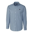 thumbnail image 2 of Men's Cutter & Buck  Navy UTSA Roadrunners Big & Tall Easy Care Stretch Gingham Long Sleeve Dress Shirt, 2 of 3