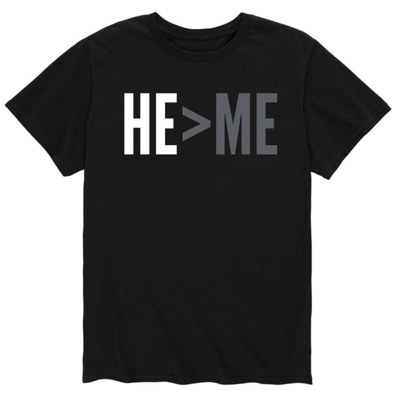 Solid Light - He Is Greater Than Me - Men's Short Sleeve Graphic T-Shirt