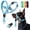 Blue, variant on No-Pull Dog Head Halter - Adjustable Dog Muzzle Leash, Padded Head Collar for Dogs to Prevent Heavy Pulling On The Leash(Black,M)