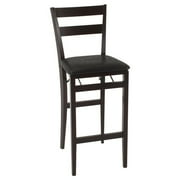 Canopy Wood Folding Stool with Contoured Back