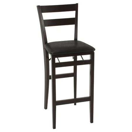 Canopy Wood Folding Stool with Contoured Back