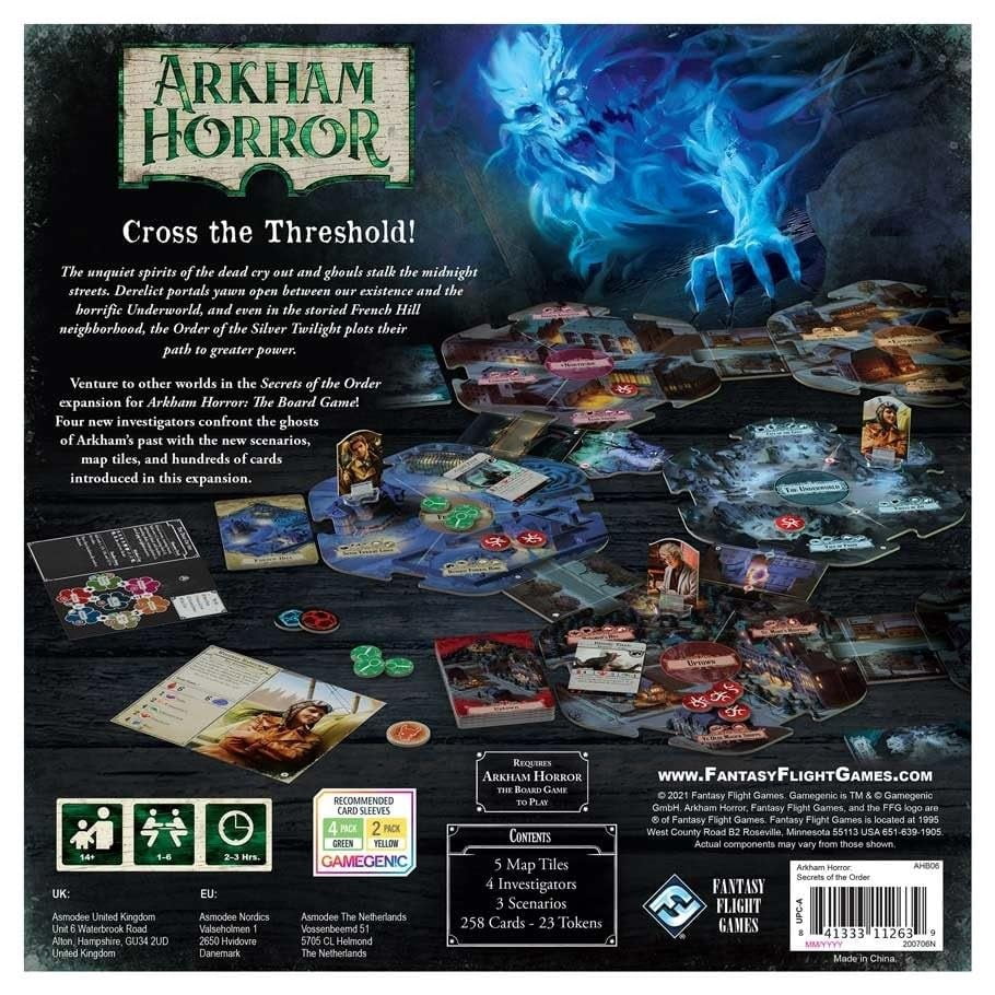 Arkham Horror Strategy Board Game: Secrets of The Order Expansion for Ages 14 and up, from Asmodee