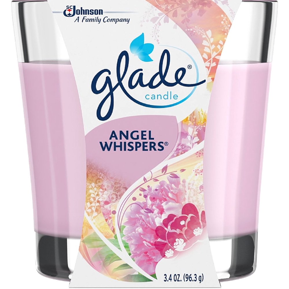 3 Pack GLADE Air Freshener Candle, Angel Whispers 3.40 oz Walmart