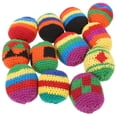 thumbnail image 3 of 12 pelotas de malabarismo: Sacos de frijoles tejidos a mano para niños - Pelotas de crochet suaves, juguetes multicolores para lanzar en interiores y exteriores, 3 of 5