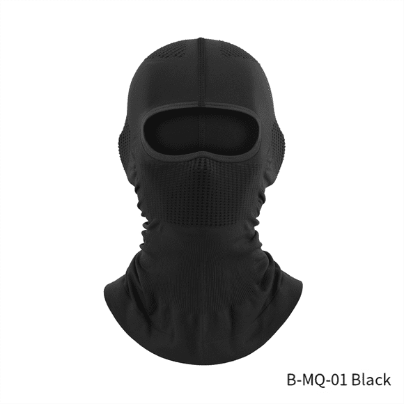 Ice Silk Sunscreen Mask Full Face Sports Headgear Bicycle Motorcycle Riding Mask Black