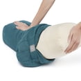 thumbnail image 4 of Yoga Meditation Cushion, 25" x 12" Rectangular Bolster with Removable Cover - Teal, 4 of 6