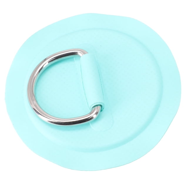 Mosiee 1Pcs Surfboard Dinghy Boat Pvc Patch With Stainless Steel D Ring Deck Rigging Sups Round Ring Pad Elastic Bungee Rope Tools