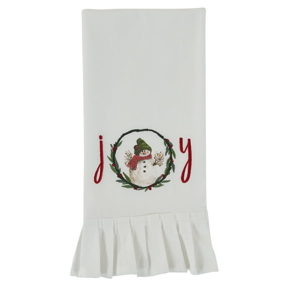 Park Designs Farmhouse Joy Printed Embroidered Flour Sack Dishtowel Set of 2