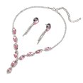 thumbnail image 1 of LYMAYTER Women Earrings 3Pcs/Set Necklace and Earring Set - Shiny Geometric, Faux Crystal, 1 of 7