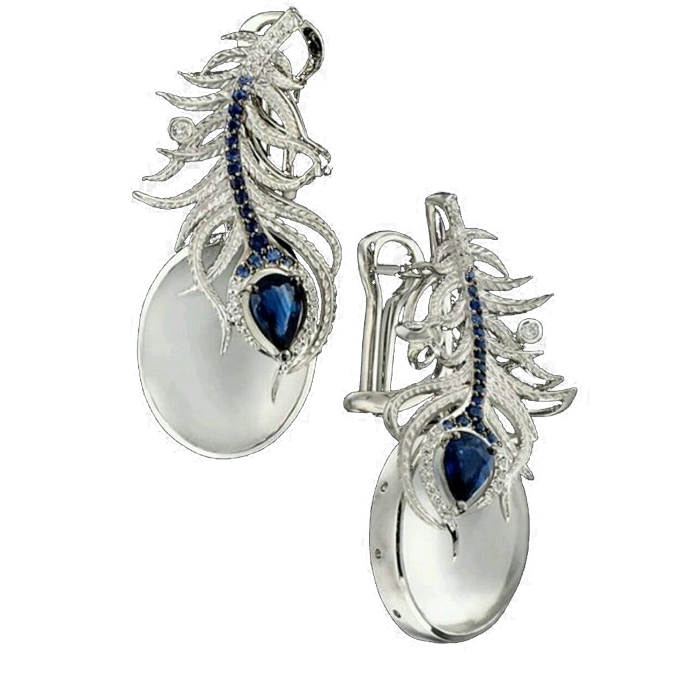 Details about   Rainbow moonstone earrings set in Sterling Silver with low wholesale pricing 