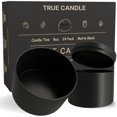 thumbnail image 1 of Latas para velas True Candle, paquete de 24, 8 oz, negro mate, 1 of 6