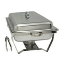 thumbnail image 4 of 4 Packs 8QT Chafing Dishes Rectangular Chafers with Folding Frame Stainless Steel, 4 of 13