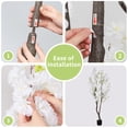 thumbnail image 4 of Árbol Sintético de Flor de Cerezo Blanco – 6.5 Pies (78 pulgadas) de Altura, Estilo Japonés, en Maceta, Decoración Realista Hecha a Mano, Planta Artificial Natural, 4 of 6