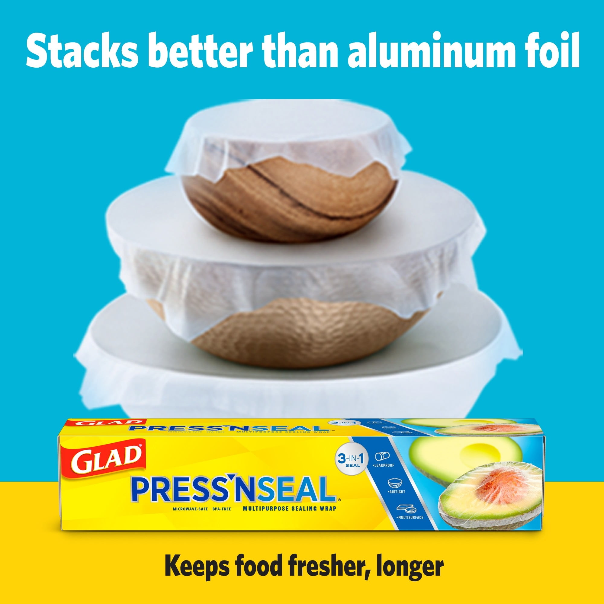 Glad Press N Seal Plastic Food Wrap 140 Square Feet Walmart Com Walmart Com Glad Press N Seal Plastic Food Wrap 140 Square Feet Walmart Com Walmart Com
