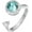 White Gold-03-Mar, variant on Fidget Ring Birthstone Rings for Women Thumb Rings Fidget Ring Women Rose Gold Ring Spinner Ring Anxiety Ring for Women Cubic Zirconia Ring