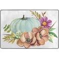 thumbnail image 4 of SKYSONIC 36x24in Green Pumpkins Flowers Area Rug, Fall Thanksgiving Non-Slip Floor Carpet for Indoor Living Dining Room Bedroom, 4 of 7