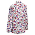 thumbnail image 5 of Republican Button Long Sleeve Blouse Woman Streetwear Casual Shirts Summer Oversize Woman Streetwear Clothing Birthday Present, 5 of 7