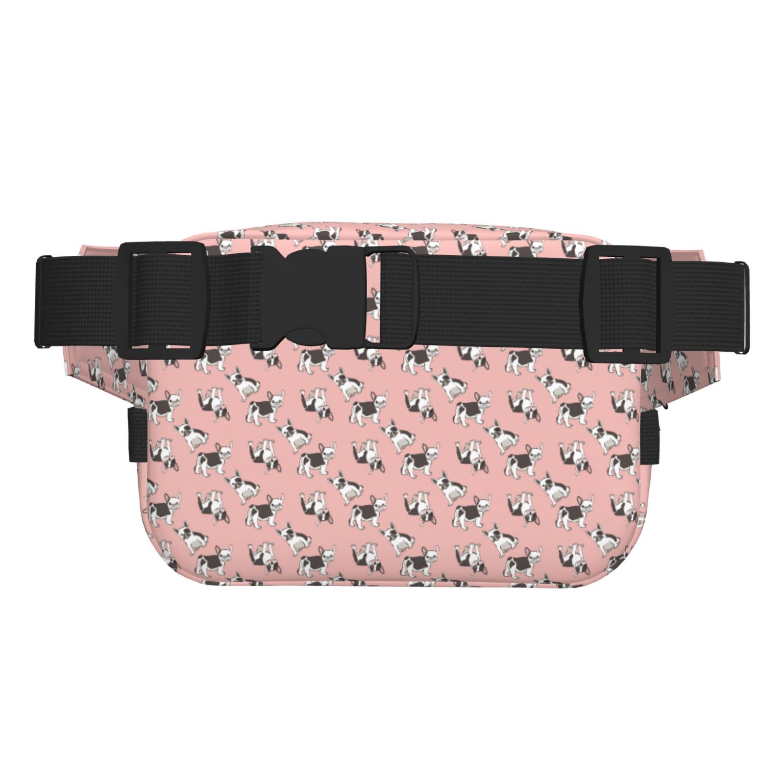 Picia French Bulldog 1 Print Square Double-Layer Waist Bag Mini Adjustable Waist Belt Bag Exercise Running Travel Hiking