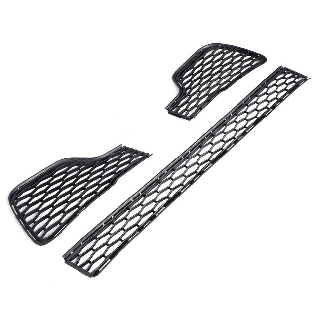 Ensemble de Grille Inférieure Pare-Chocs avant Ensemble de Grille en Maille Pare-Chocs avant Garde de Grille Pare-Chocs avant Couverture de Grille Pare-Chocs 3 Pcs Ensemble de Grille Inférieure Pare-Chocs avant Garde de Grille Adapté pour