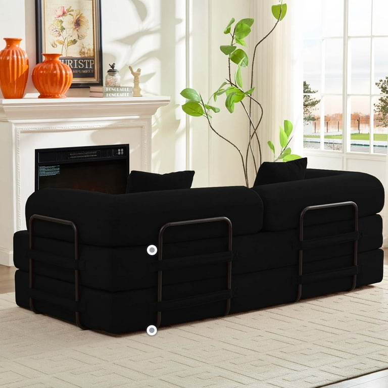 ZAFLY Foldable Futon Sleeper Sofa Bed Modern Floor Mattress in