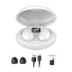 thumbnail image 1 of Tholdsy Auriculares inalámbricos con pantalla LED Bluetooth 5,0 auriculares con Control táctil para Android teléfono móvil auriculares Cables de audio/vídeo Blanco, 1 of 6