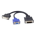 thumbnail image 1 of HUGFEGWE LFH DMS-59 Male to DVI 24+5 Female & VGA RGA 15pin Female Splitter Extension 15cm CJ25311-8548, 1 of 7
