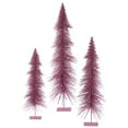 thumbnail image 6 of Vickerman 33337 - 24" 30" 36" Magenta Glitter Layered Tree Set Christmas Tree Set (L138410), 6 of 7