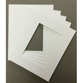 12x16 White Picture Mats With White Core For 11x14 Pictures Fits