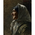 thumbnail image 3 of William J. Forsyth 20x24 Black Modern Framed Museum Art Print Titled - Study Head (Old Woman) (1883-1884), 3 of 5