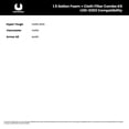 thumbnail image 7 of Universal Combo Cloth Filter + Foam Filter 1 Pack, Fits 1.5 Gallon Wet/Dry Vacuum Cleaners, 7 of 7