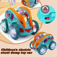 thumbnail image 3 of Coche dinámico con luz LED, juguete de media rellena para niños pequeños, juguete de coche brillante para niños, Bump Go, 3 of 6