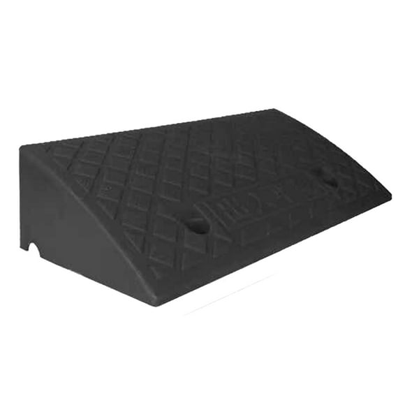 Uphill Speed Bumps Steps Black and Yellow Color Lightweight Plastic Pad Step Mat for Street Parking Black/13.5cm