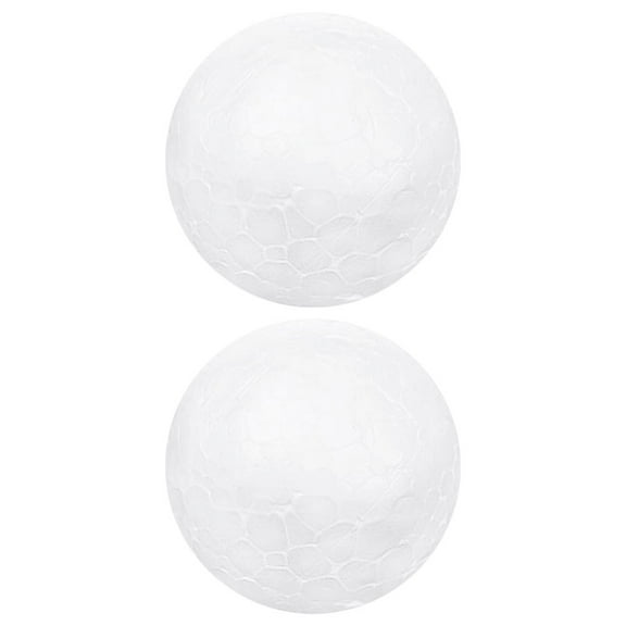 ELAYARD White Polystyrene Foam Balls for Creative DIY Projects and Holiday Decorations 2Pcs