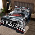 thumbnail image 2 of Erosebridal Teens Racing Car Coverlet Set King,Extreme Sports Bedding Set,Fast Car Decor,Ultra Soft,3 Pieces, 2 of 5