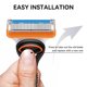 thumbnail image 3 of Gillette Fusion 5 ProShield Chill Cuchillas de repuesto para maquinilla de afeitar manual para hombres, paquete de 4 recambios, llega a las zonas más difíciles (16 unidades), 3 of 5