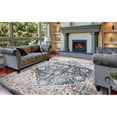 thumbnail image 5 of Concord Global Pandora Collection Royalty Area Rug Blue/Ivory/Paprika 6'7''x9'3'' 7' x 9' Bedroom, 5 of 5